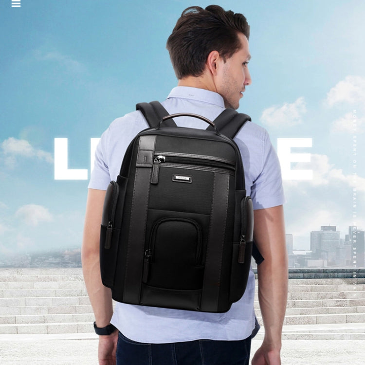 Bopai 851-008821 Outdoor Breathable Waterproof Anti-theft Large Capacity Double Shoulder Bag,with USB Charging Port, Size: 36x17x41.5cm