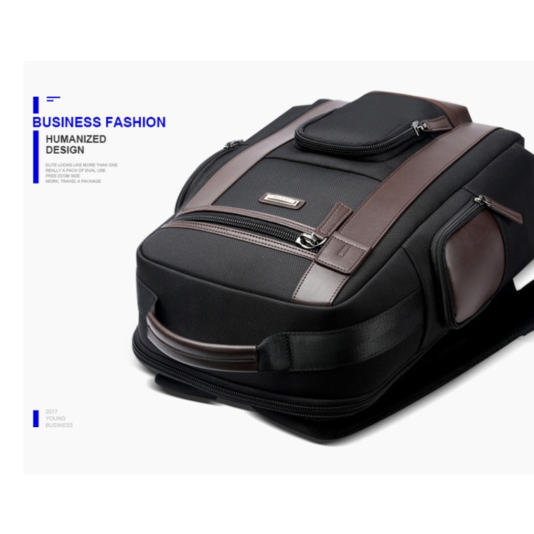 Bopai 851-008821 Outdoor Breathable Waterproof Anti-theft Large Capacity Double Shoulder Bag,with USB Charging Port, Size: 36x17x41.5cm