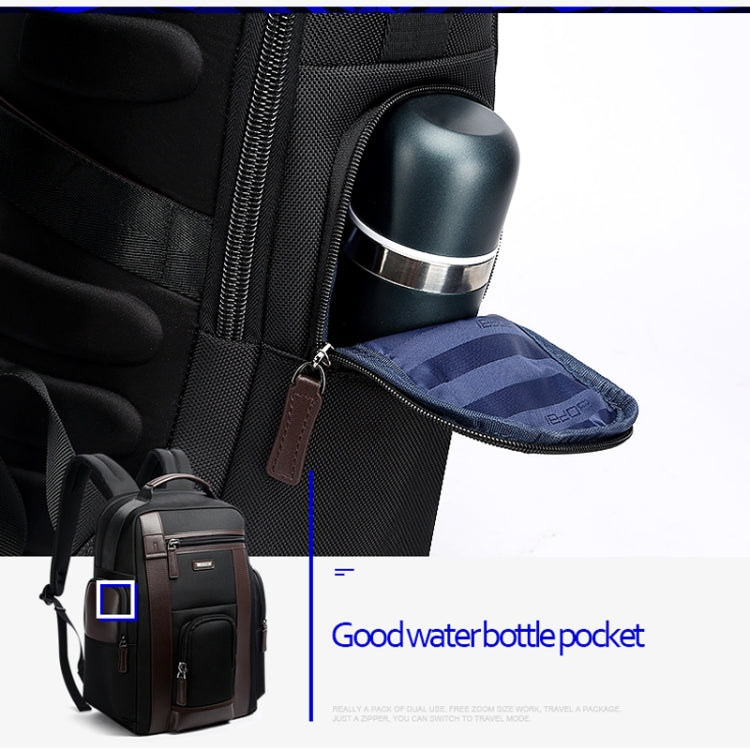 Bopai 851-008821 Outdoor Breathable Waterproof Anti-theft Large Capacity Double Shoulder Bag,with USB Charging Port, Size: 36x17x41.5cm