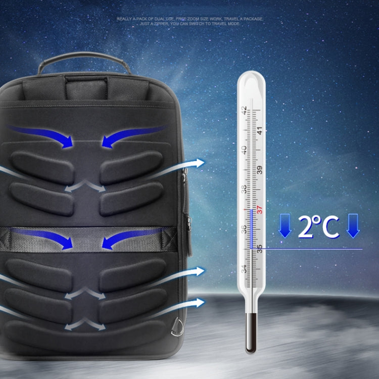 Bopai 751-006561 Large Capacity Business Casual Breathable Laptop Backpack with External USB Interface, Size: 29 x 16 x 44cm