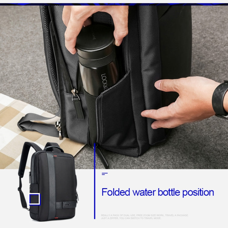 Bopai 751-006561 Large Capacity Business Casual Breathable Laptop Backpack with External USB Interface, Size: 29 x 16 x 44cm