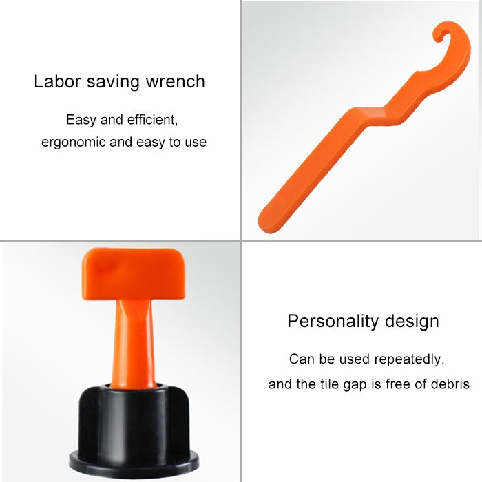 50 PCS Leveler Clip Leveling Device Paving Tile Positioning Aids