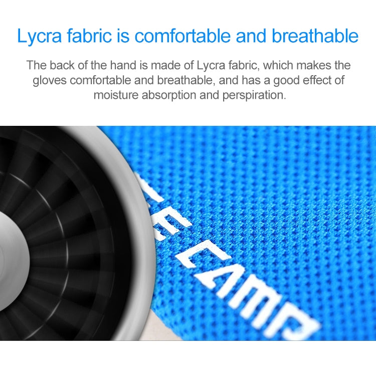 BaseCamp BC-204 Bicycle Half Finger Gloves Lycra Fabric Cycling Gloves, Size: S