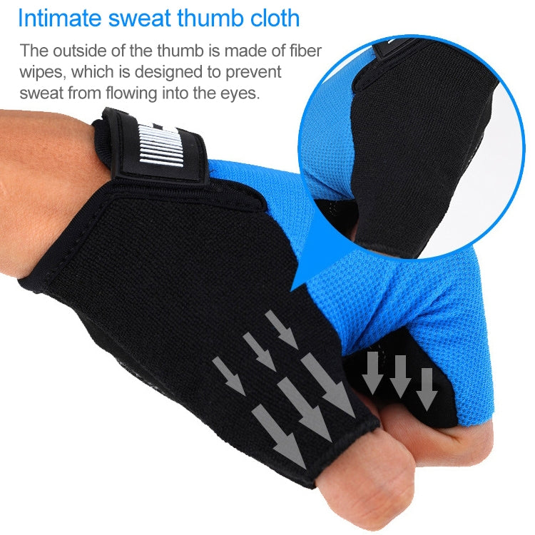 BaseCamp BC-204 Bicycle Half Finger Gloves Lycra Fabric Cycling Gloves, Size: S