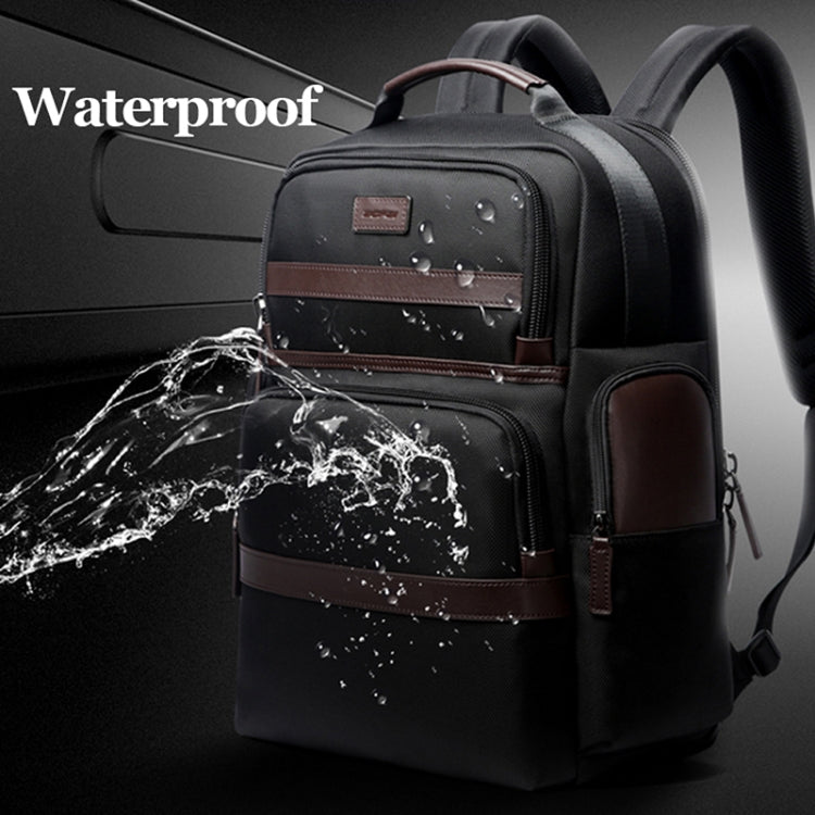 Bopai 751-007301 Business Anti-theft Waterproof Large Capacity Double Shoulder Bag,with USB Charging Port, Size: 28x19x42cm