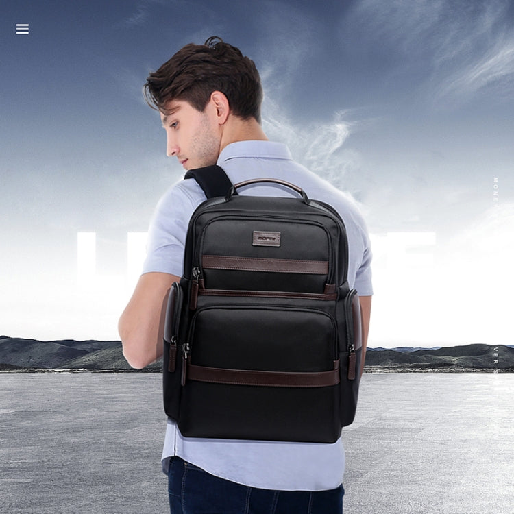 Bopai 751-007301 Business Anti-theft Waterproof Large Capacity Double Shoulder Bag,with USB Charging Port, Size: 28x19x42cm