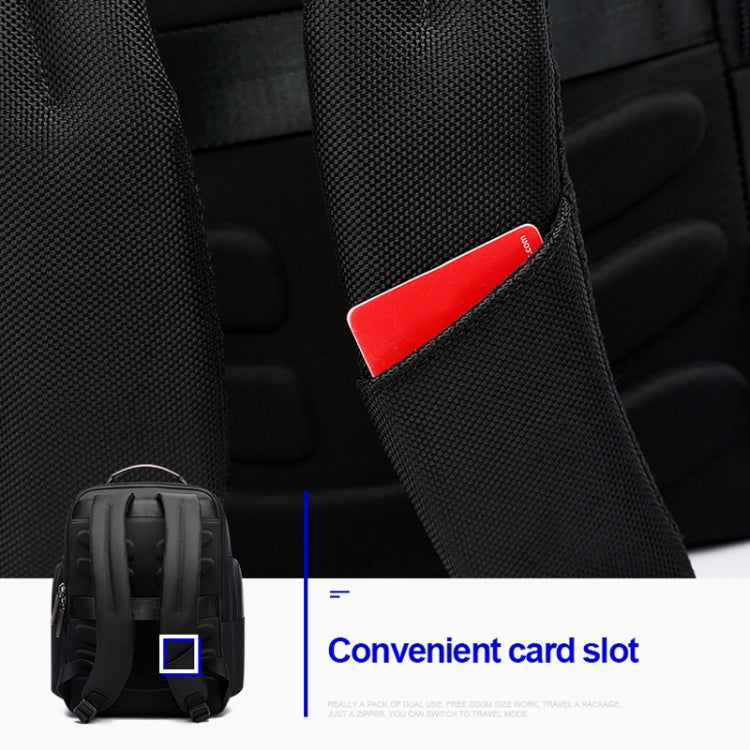 Bopai 751-007301 Business Anti-theft Waterproof Large Capacity Double Shoulder Bag,with USB Charging Port, Size: 28x19x42cm