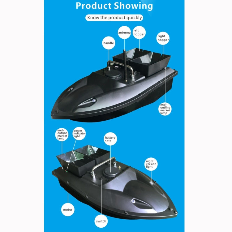 D13C Multi-function Double Warehouse Remote Control Nesting Ship Fishing Bait Boat
