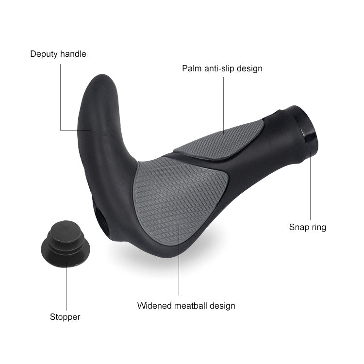 DEEMOUNT BGP110 Mountain Bike Bicycle Rubber Handlebar Cover, Horn Version