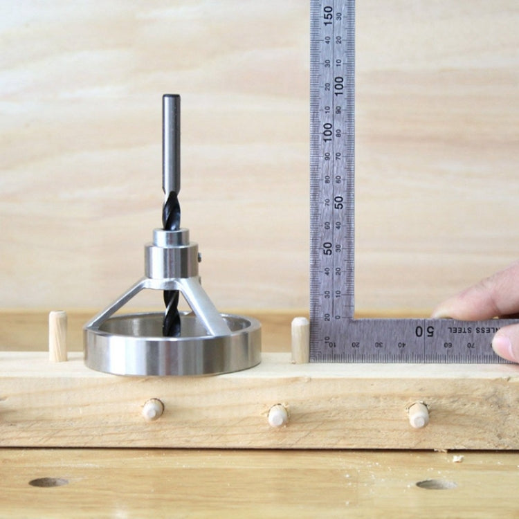 5 in 1 Drill Guide Vertical Pocket Hole Jig 5/6/7/8/9/10/12mm Drill Bit Hole Locator Stainless Steel Woodworking Jig Kit