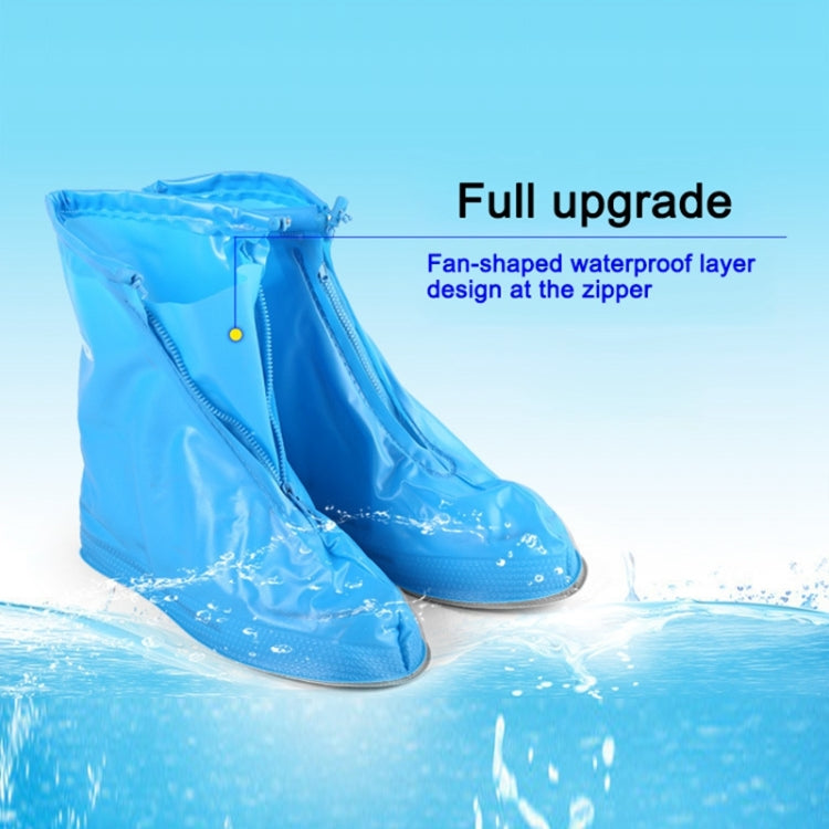 Fashion Children PVC Non-slip Waterproof Thick-soled Shoe Cover Size: L