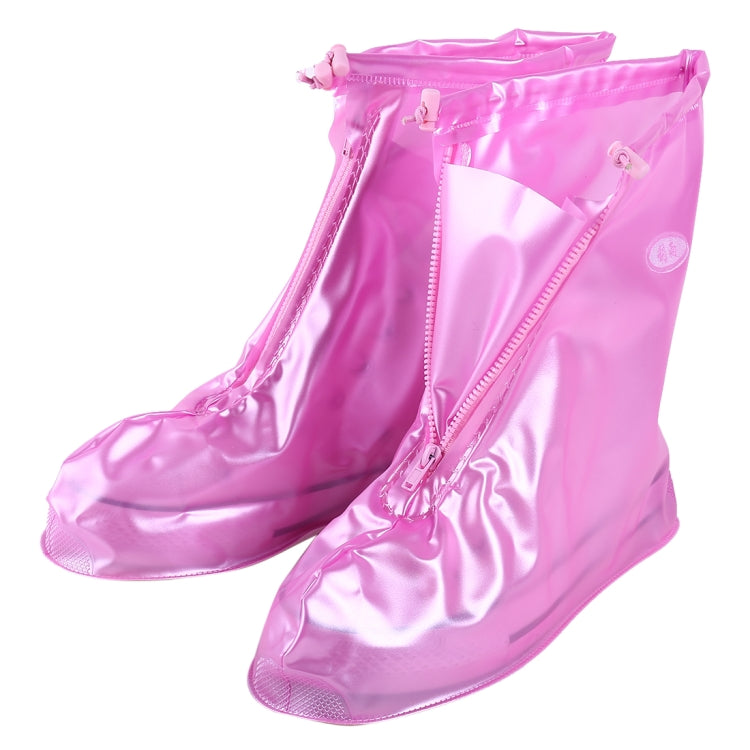 Fashion PVC Non-slip Waterproof Thick-soled Shoe Cover Size: S