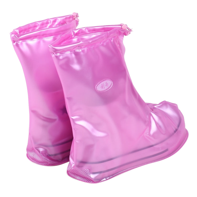 Fashion PVC Non-slip Waterproof Thick-soled Shoe Cover Size: S