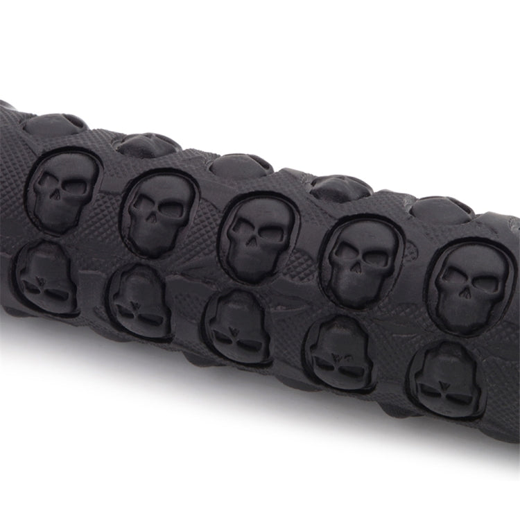 1 Pair AG23 Skull Style Bicycle MTB Bike Lock-on Rubber Handlebar Grips