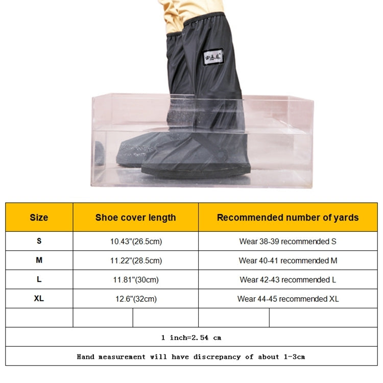 Outdoor High Tube Rainproof Snowproof Thickened Rain Shoes Size: S