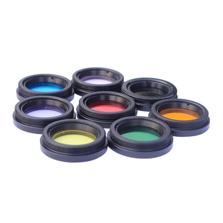 Datyson Astronomical Telescope Accessories 1.25 inch Planet Moon Nebula Filter Neutral Edition, A Set of 8 Colors