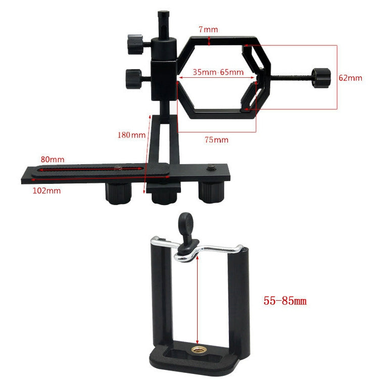 Datyson 5P0010L Telescope Photography Stand, Standard + 2 Phone Holder