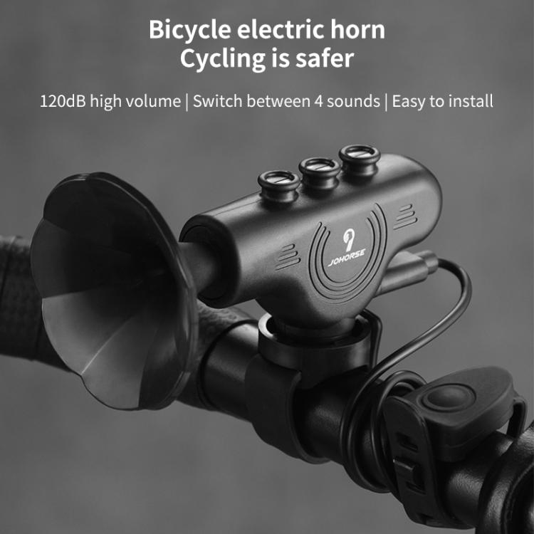 Electronic Cycling Bell Handlebar Horns Rechargeable Electric Bell Waterproof Adjustable Siren