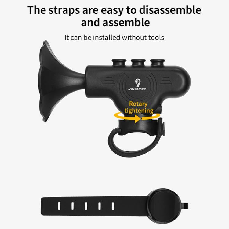 Electronic Cycling Bell Handlebar Horns Rechargeable Electric Bell Waterproof Adjustable Siren