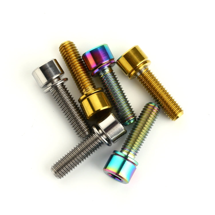 6 PCS Bicycle Accessories Titanium Bottle Cage Screw M5 18mm