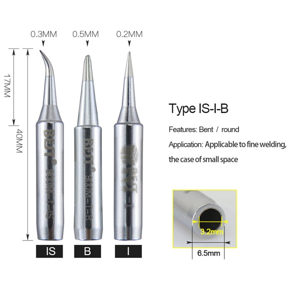 10 PCS BEST Lead Free Series Soldering Tip Welding Contact Head 900M-T-IS