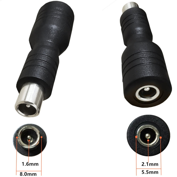 DC 5.5mm x 2.1mm Female to DC 8.0mm x 1.6mm Male Adapter for Xiaomi Electric Bike Scooter Power Adapter