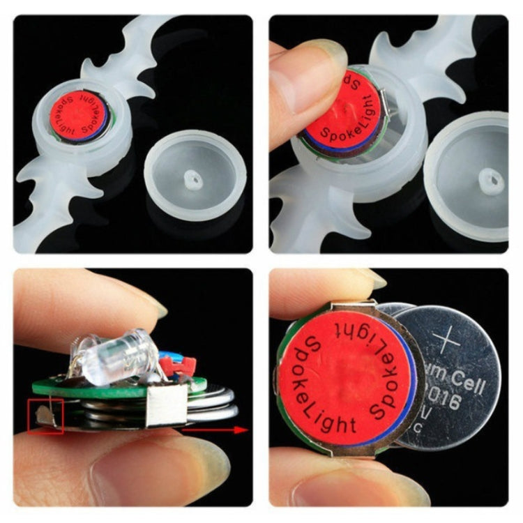 2 PCS Bicycle Wheels Willow Spoke Lights Decoration Colorful LED Night Riding Light