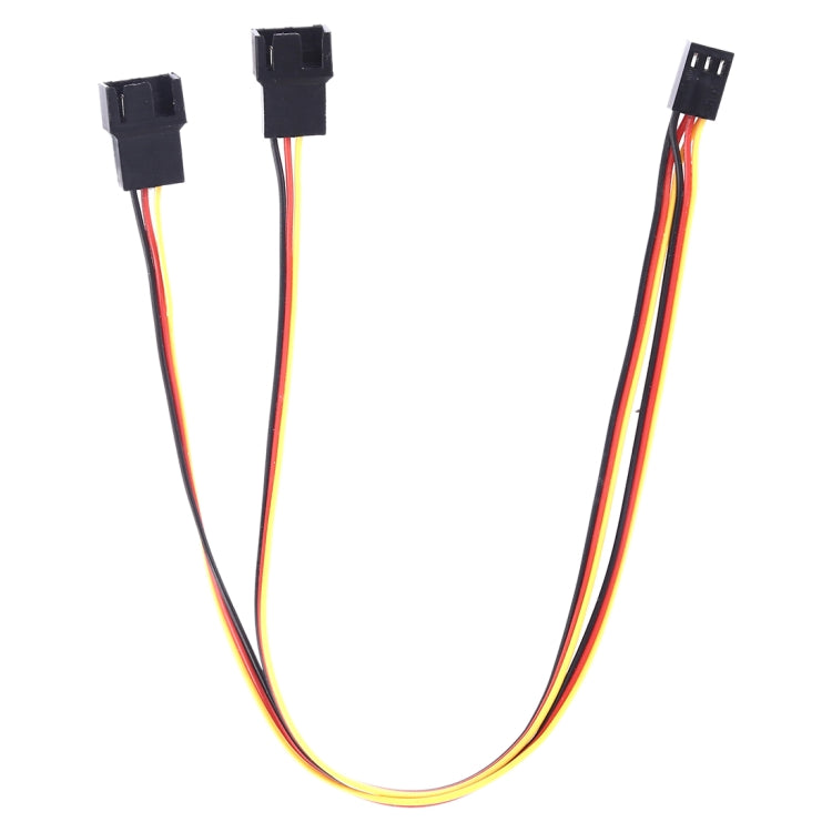 1 to 2 3 Pin Computer Components Chassis Fan Cable, Length: 30cm