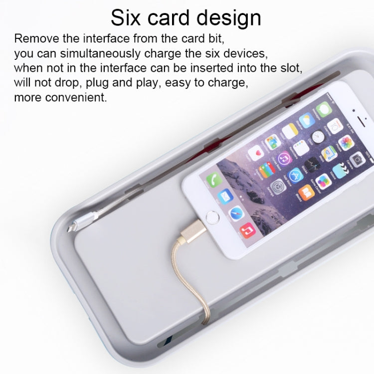 ORICO CMB-18 Separating Design ABS Electrical Socket Storage Box Power Cable Manager Case with Phone / Tablet Holder for Desk, Living Room, Office, Bedroom