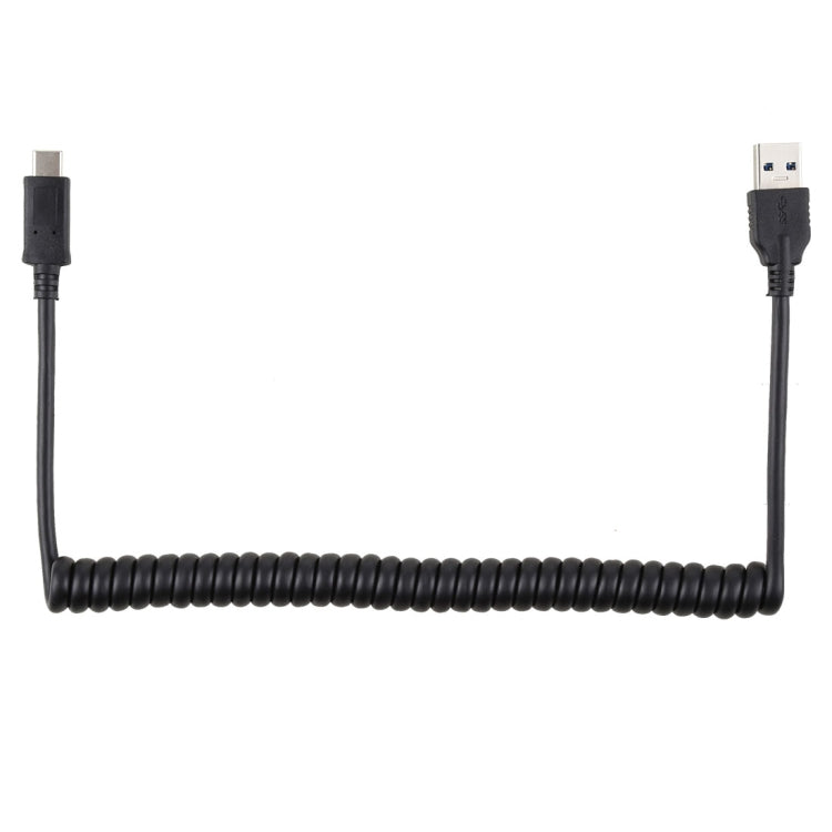 1.5m High Speed USB 3.0 Male to USB-C / Type-C Male Retractable Spring Extension Cable