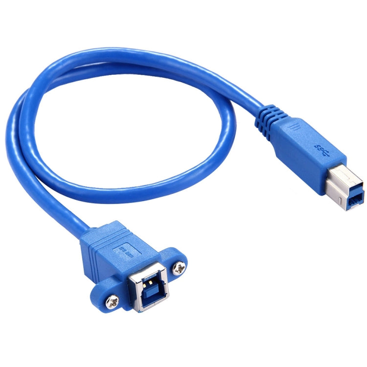 50cm USB 3.0 B Female to B Male Connector Adapter Data Cable for Printer / Scanner