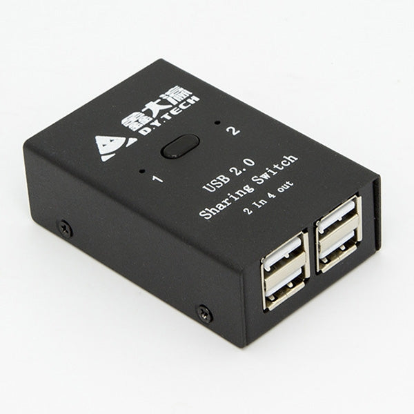 DY-B046 2 In 4 Out USB 2.0 Sharing Switch USB Flash Printer Adapter
