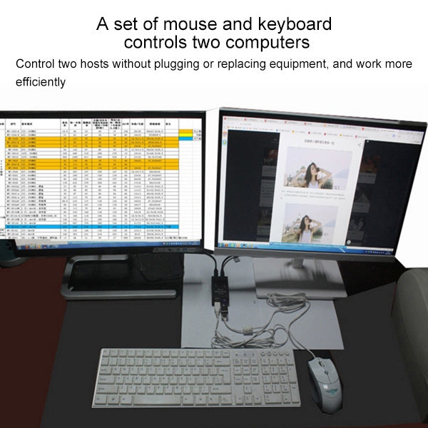 DY-B046 2 In 4 Out USB 2.0 Sharing Switch USB Flash Printer Adapter