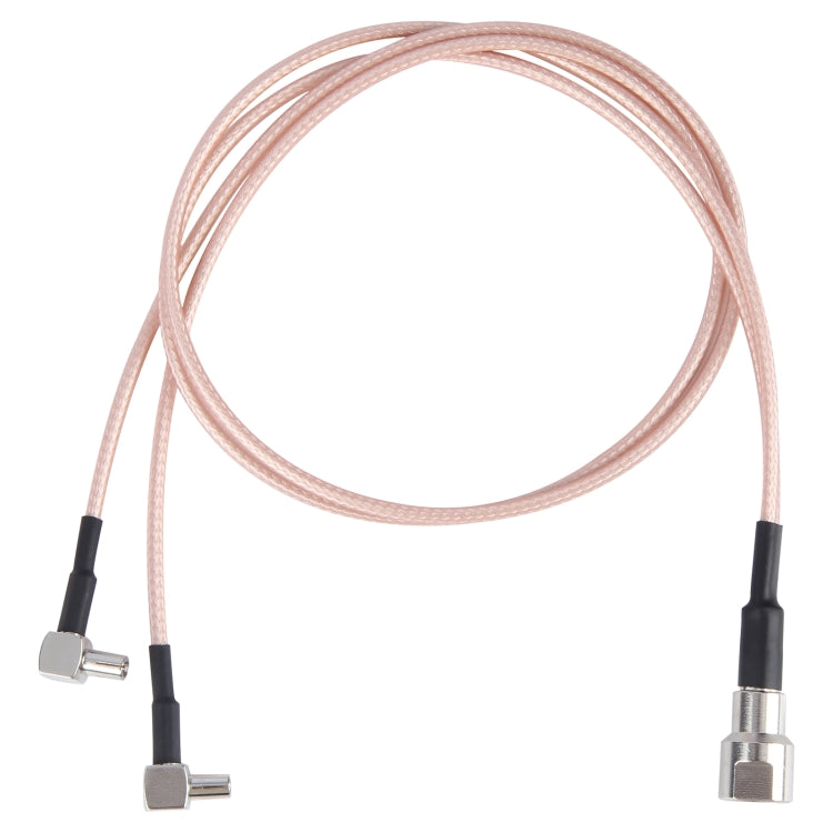 Dual TS9 to RG316 Coaxial RF Connector Cable Extension Cable, Specification: