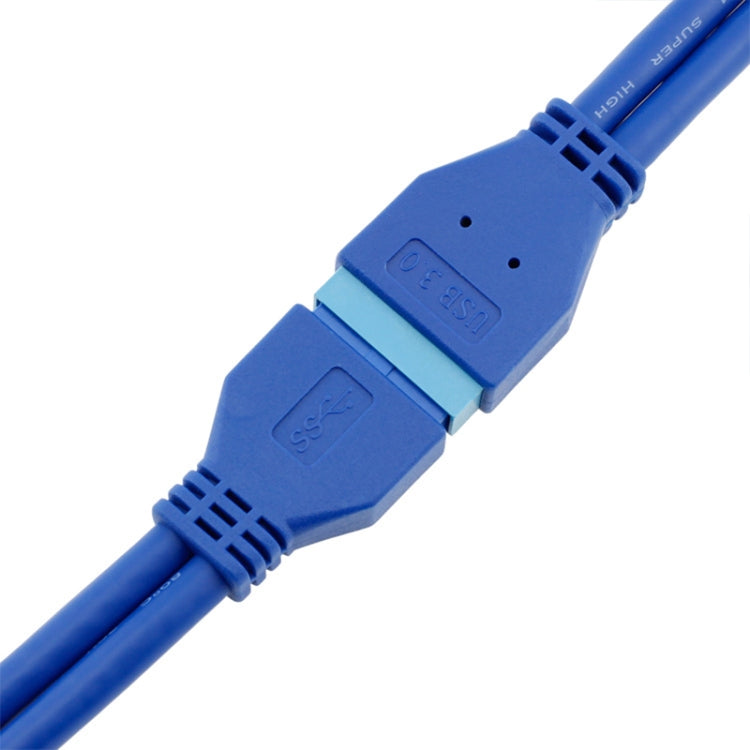 5Gbps USB 3.0 20 Pin Female to Male Extension Cable Mainboard Extender, Cable Length: 50cm