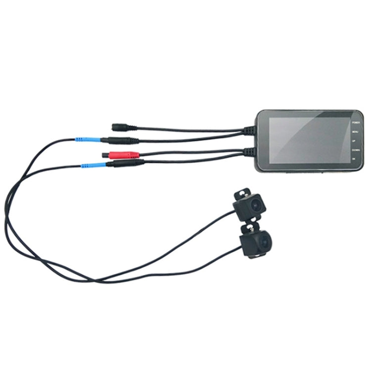 4 inch HD WIFI Dual Lens 1080P Waterproof Motorcycle Driving Recorder