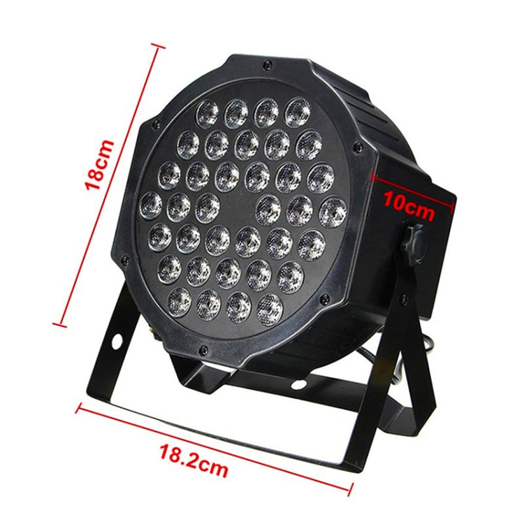 36W 36 LEDs DMX512 RGB LED PAR Light with Remote Control, Strobe + Sound Control + Self-propelled, AC 100-240V