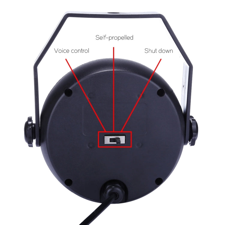 6 LEDs Auto Run / Sound Control LED Stage Light, AC 85-260V, US/EU Plug