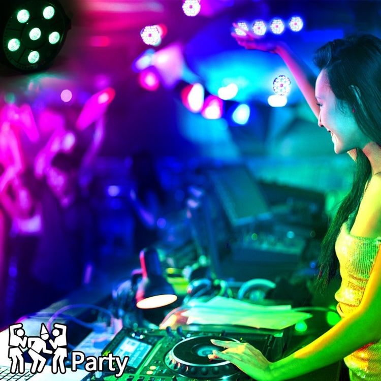 6 LEDs Auto Run / Sound Control LED Stage Light, AC 85-260V, US/EU Plug