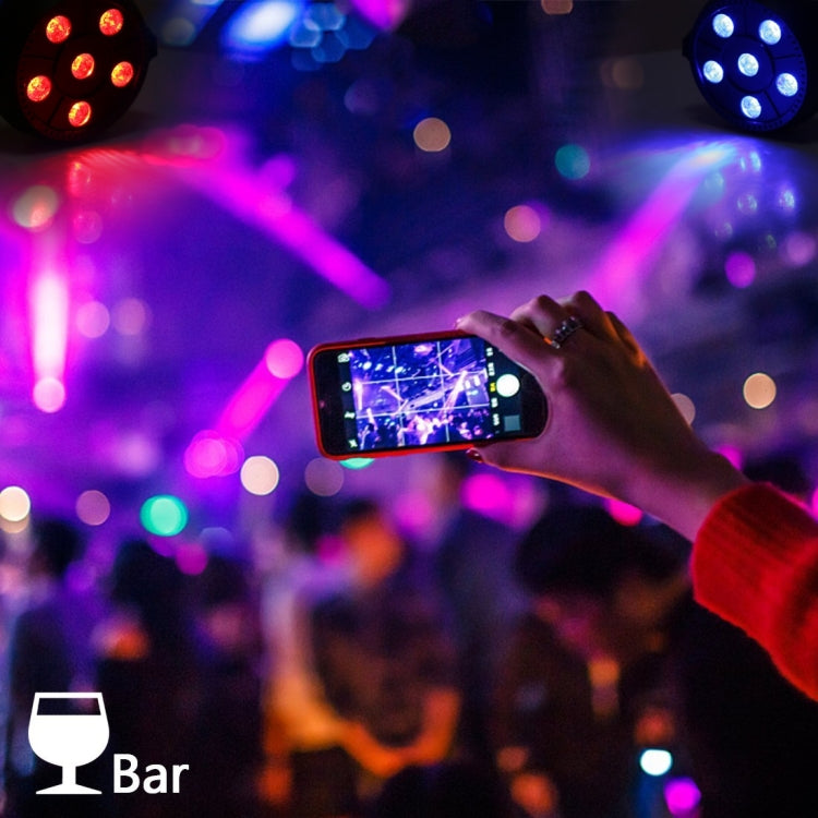 6 LEDs Auto Run / Sound Control LED Stage Light, AC 85-260V, US/EU Plug