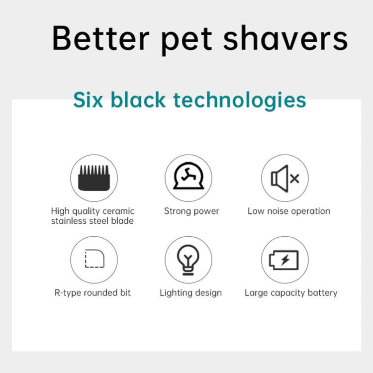 VGR V-208 Professional Pet Barber Electric Hair Clipper