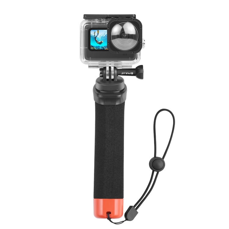 PULUZ Floating Foam Hand Grip Buoyancy Rods with Strap & Quick-release Base for GoPro, Insta360, DJI and Other Action Cameras