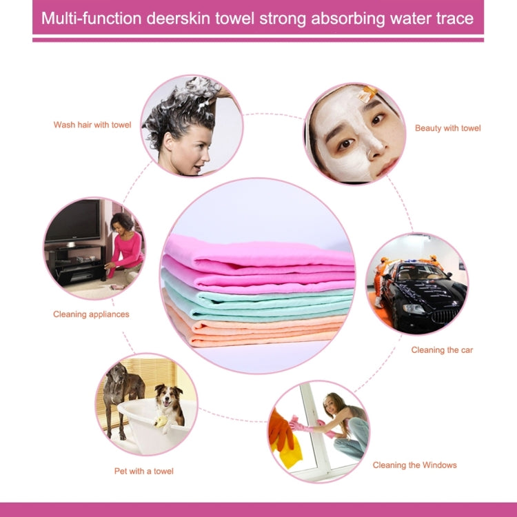 KANEED Synthetic Chamois Drying Towel Super Absorbent PVA Shammy Cloth for Fast Drying of Car, Size: 43 x 32 x 0.2cm