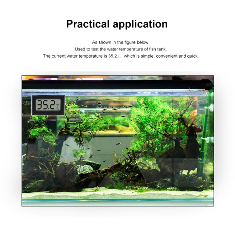 Mini LCD Digital Thermometer for Fridge Freezer, Insert Size 46mm x 26.6mm, Cable Length 1m