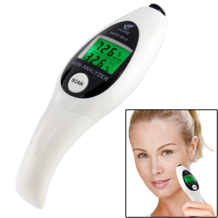 Mini Portable LCD Digital Moisture Skin Care Tester Moisture Oil Content Analyzer