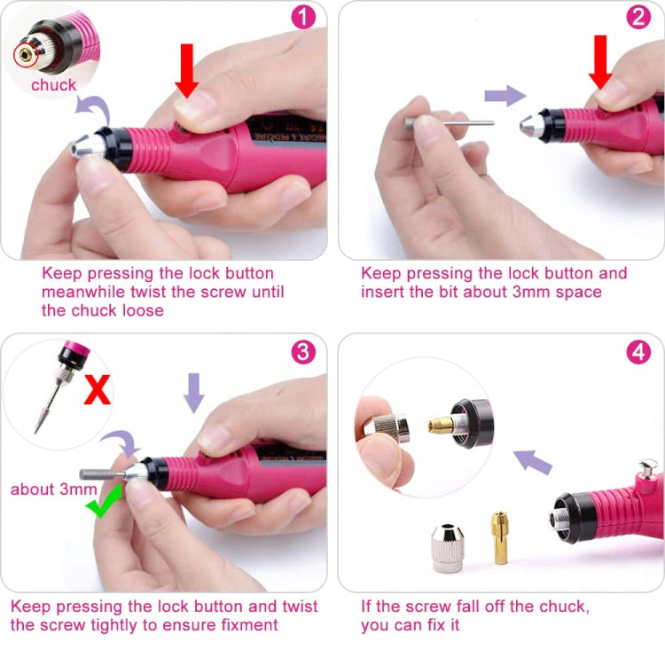 Mini Nail Machine, Variable Speed Rotary Detail Carver
