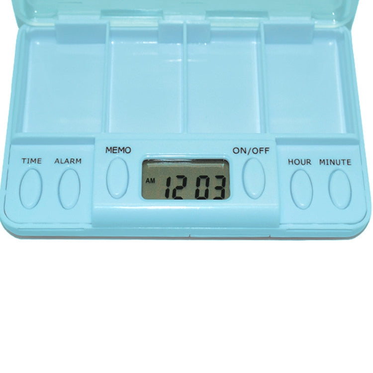 Portable Transparent Travel Pills Reminder Multi-Alarm