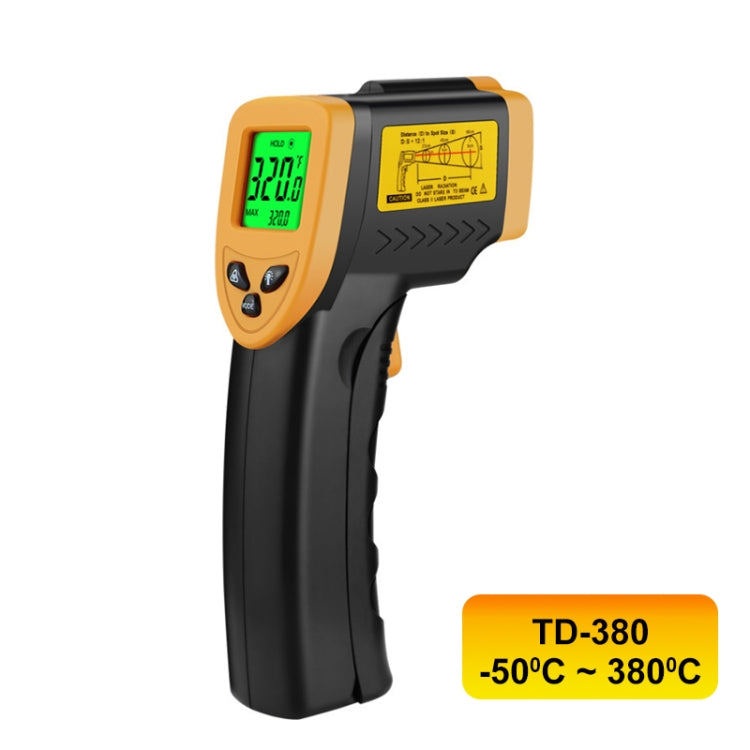 Infrared Thermometer, Temperature Range: -50 - 380 Degrees Celsius (D:S = 12:1)