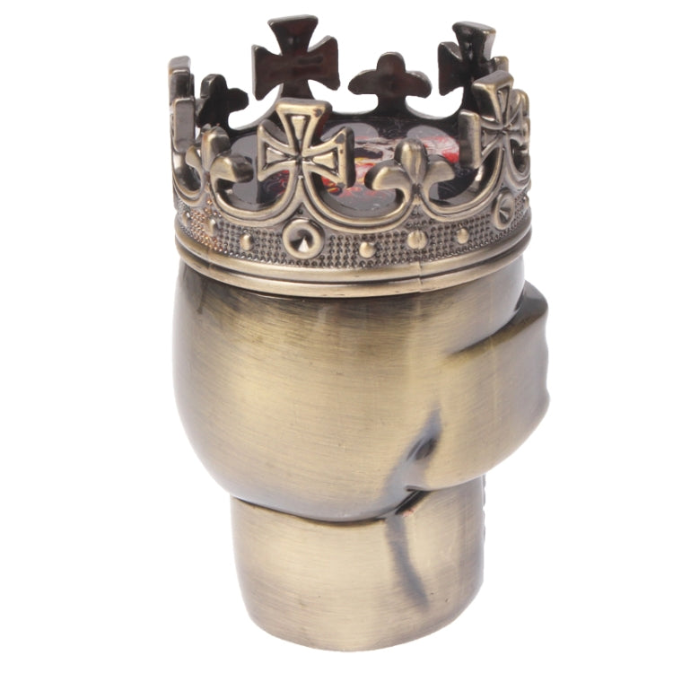 Skull King Style Zinc Alloy Double Layers Herb Tobacco Cigarette Grinder