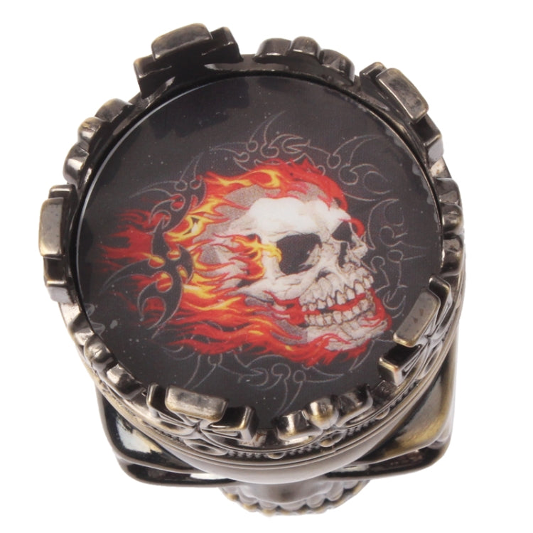 Skull King Style Zinc Alloy Double Layers Herb Tobacco Cigarette Grinder